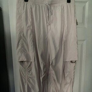 Free People Pink Parachute Joggers NWT XL